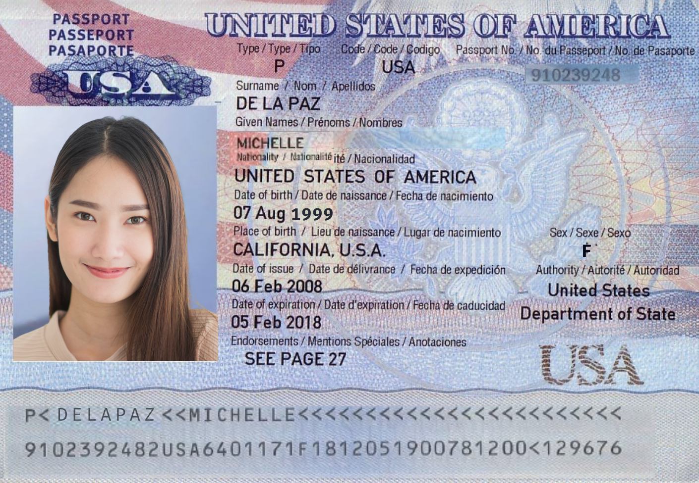 Passport example